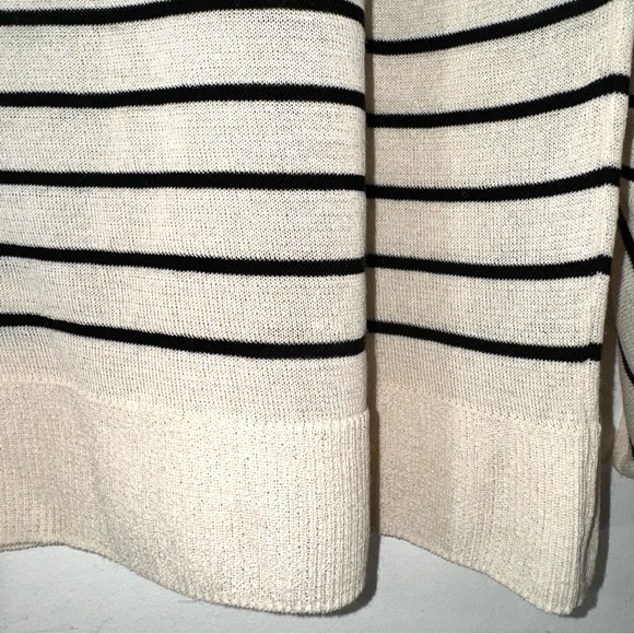 Massimo Dutti Ruched Sleeve striped sweater - Picture 4 of 6